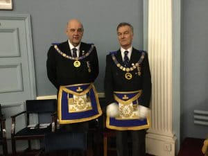 Deputy Provincial Grand Master – Neal Spencer and the Assistant Provincial Grand Master – Alan Knowles.